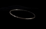 textured oval bangle