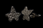 stone leaf cufflinks